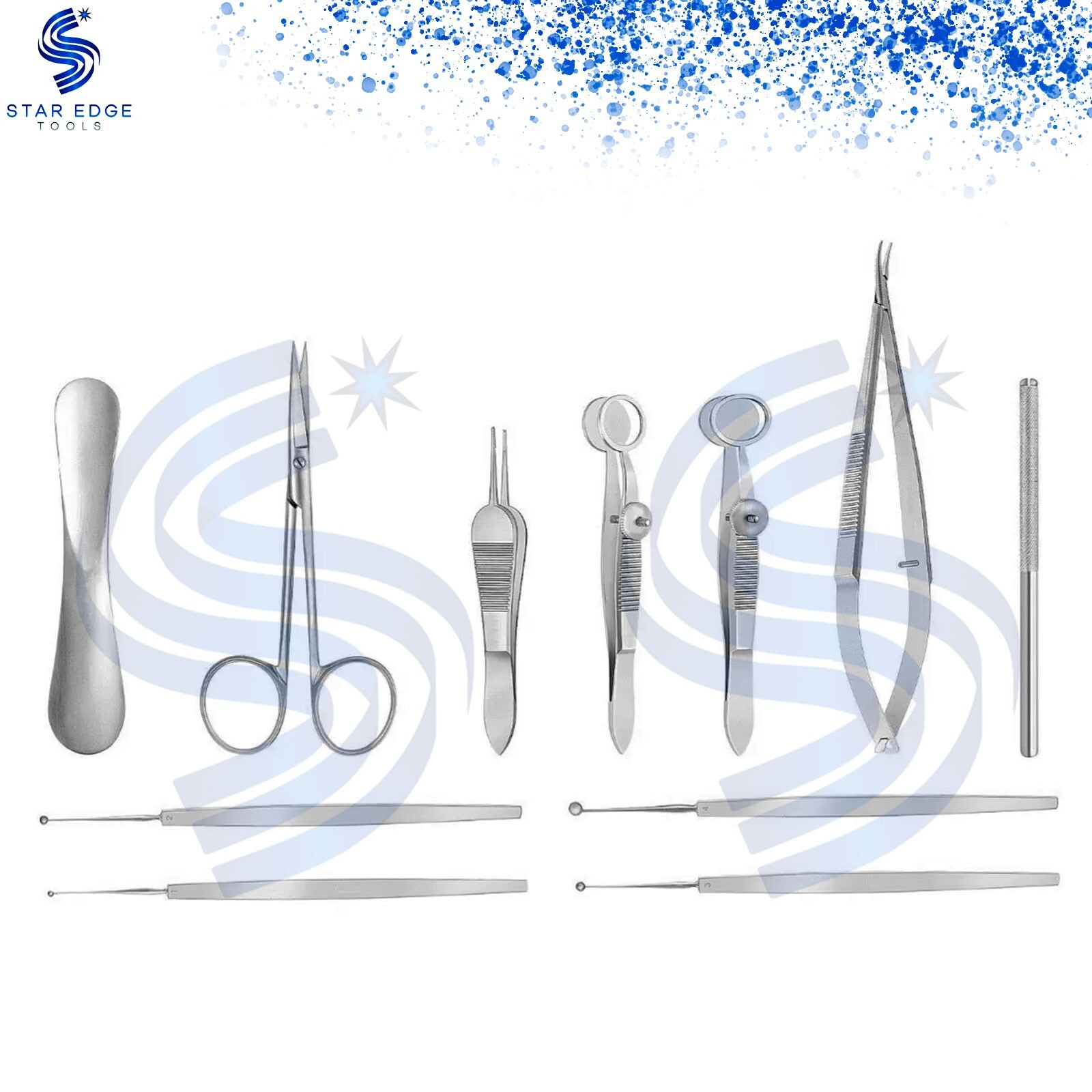 11 Pcs Chalazion Surgery Set Ophthalmic Surgical Eye Instruments