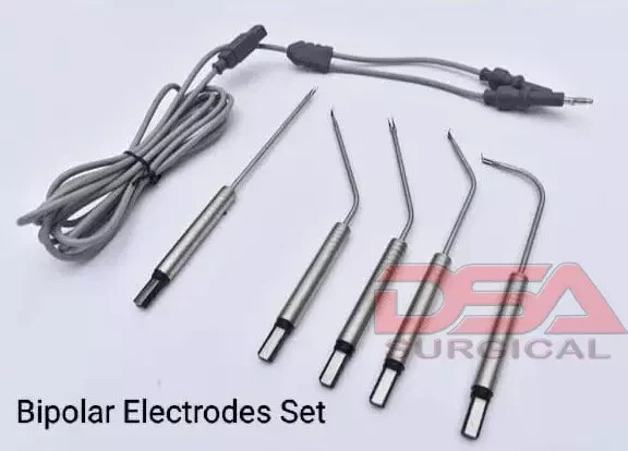 ENT Bipolar Electrodes Set Electro Surgical instruments