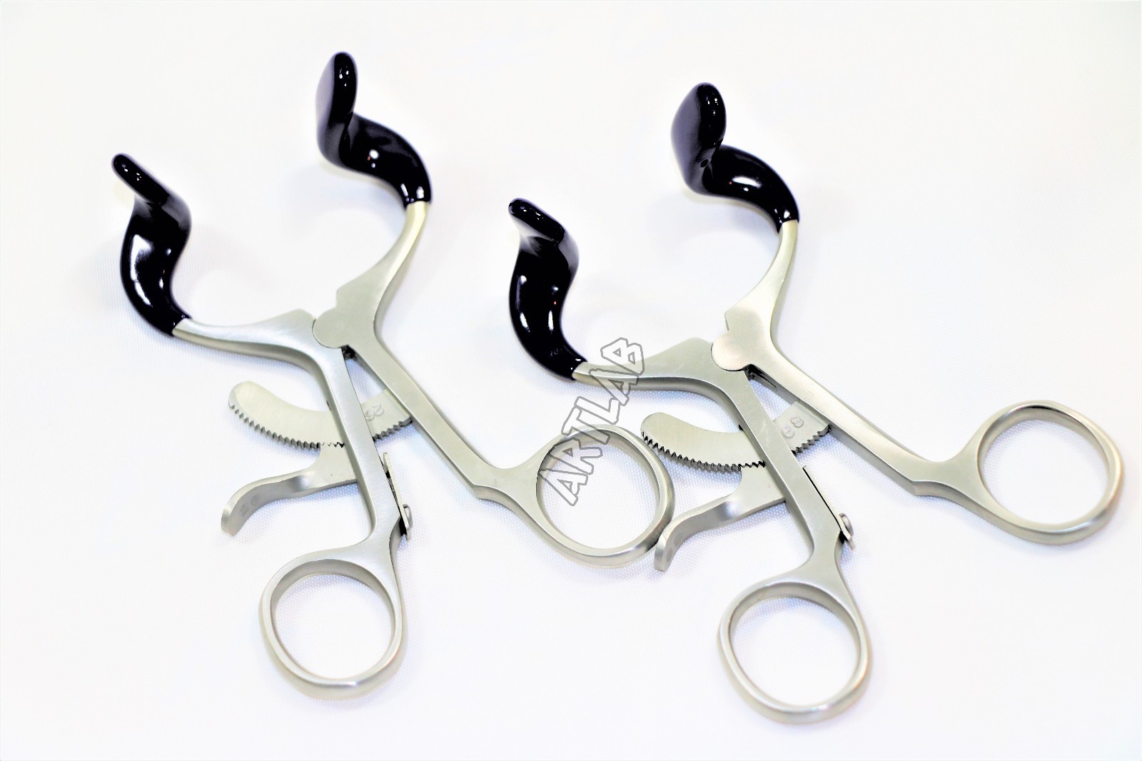 DENTAL GAG MOLT MOUTH GAG 3.5″ WITH SILICONE 2PCS DENTAL SURGICAL INSTRUMENTS