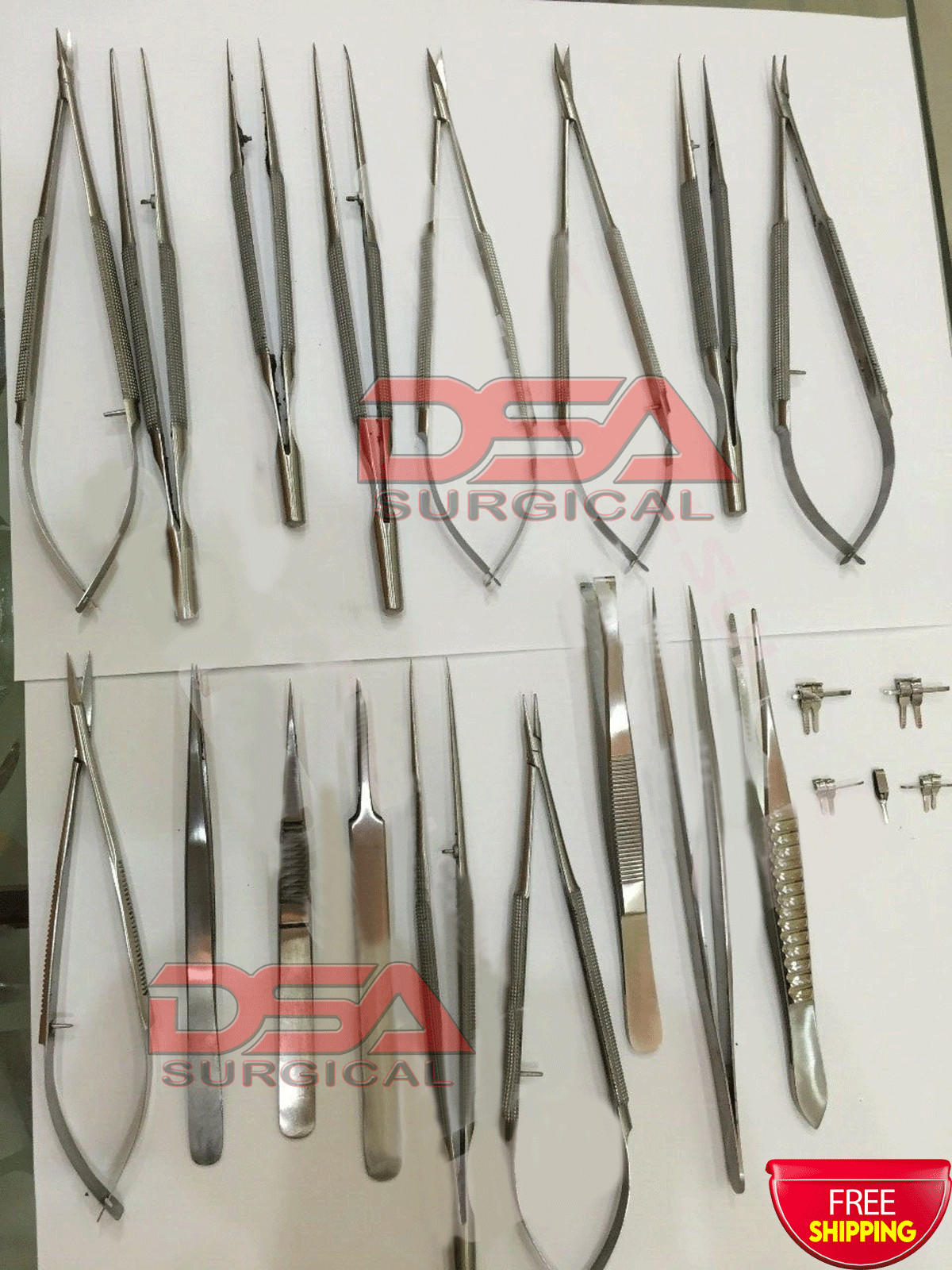 Micro surgery instruments Set Of 26 Pieces