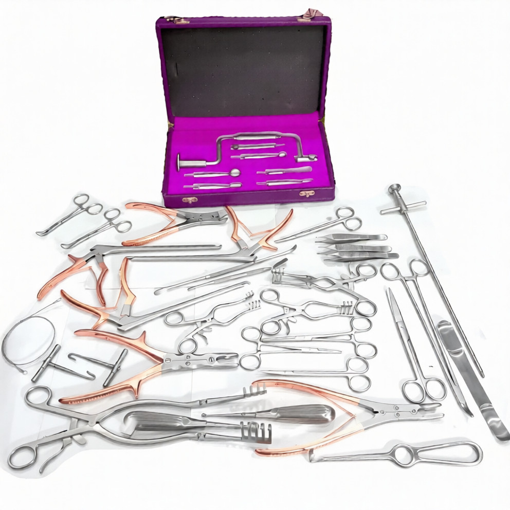 Craniotomy Instrument Set For Neuro Surgery Stainless Steel Complete System