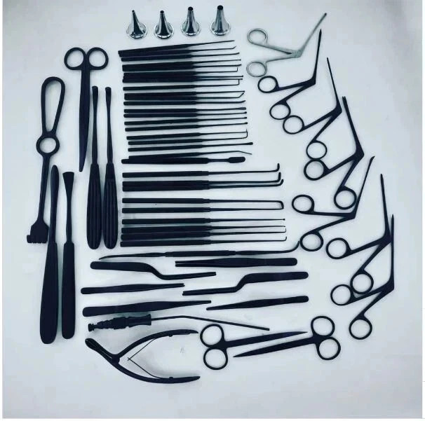Tympanoplasty Instrument Set, Micro Ear Surgery Black Coated ENT Instruments