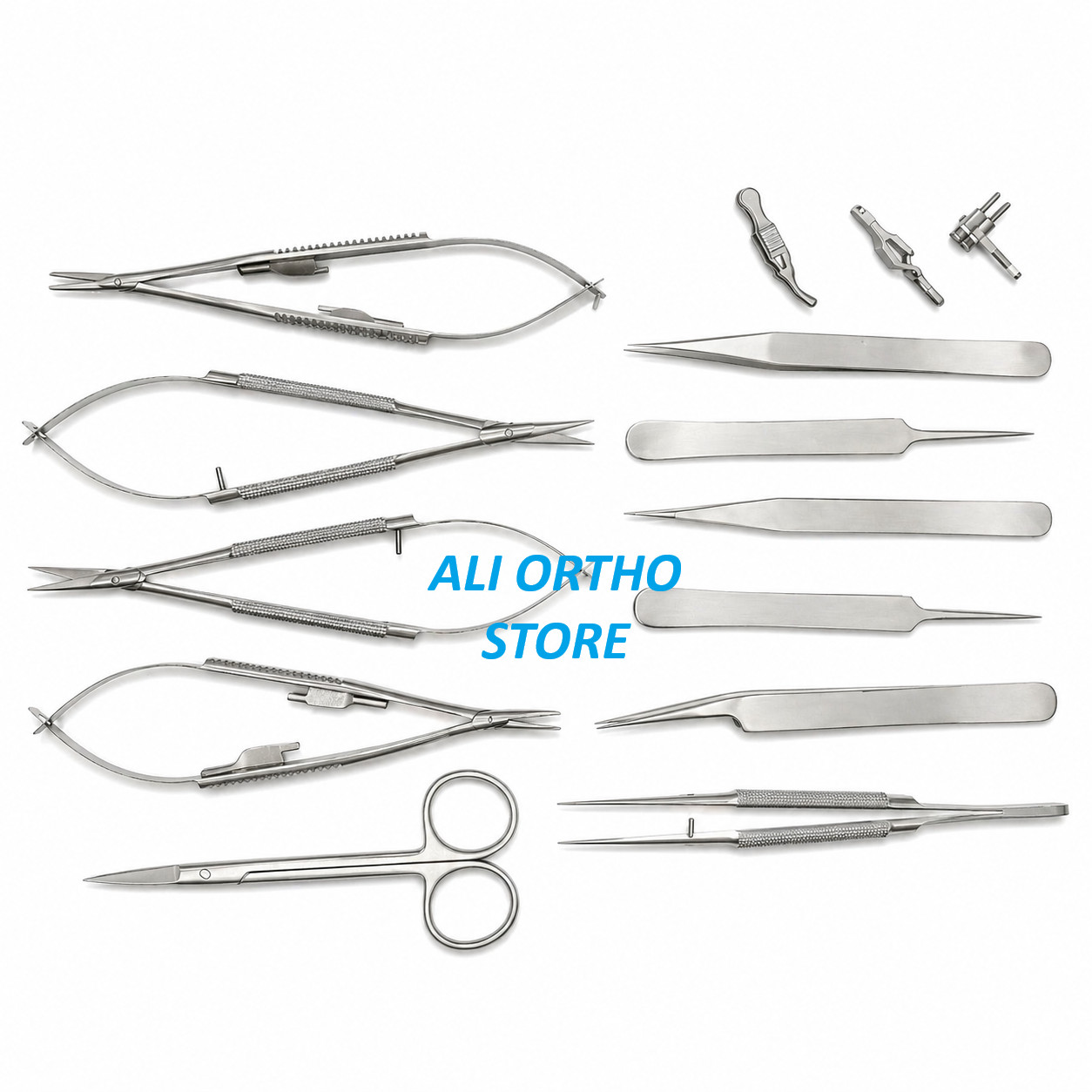 Hand Surgery Basic 15 Pcs Set Micro Surgical Stainless Steel Instruments