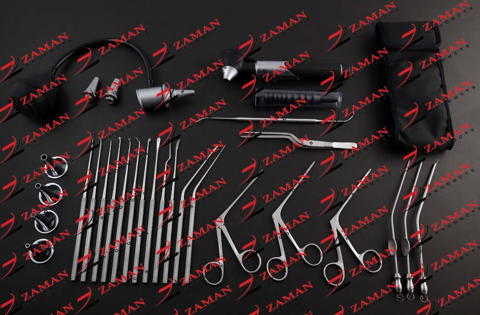 Micro Surgery Set , Ear Forceps, Mini Otoscope Ent Surgical Instruments By ZP