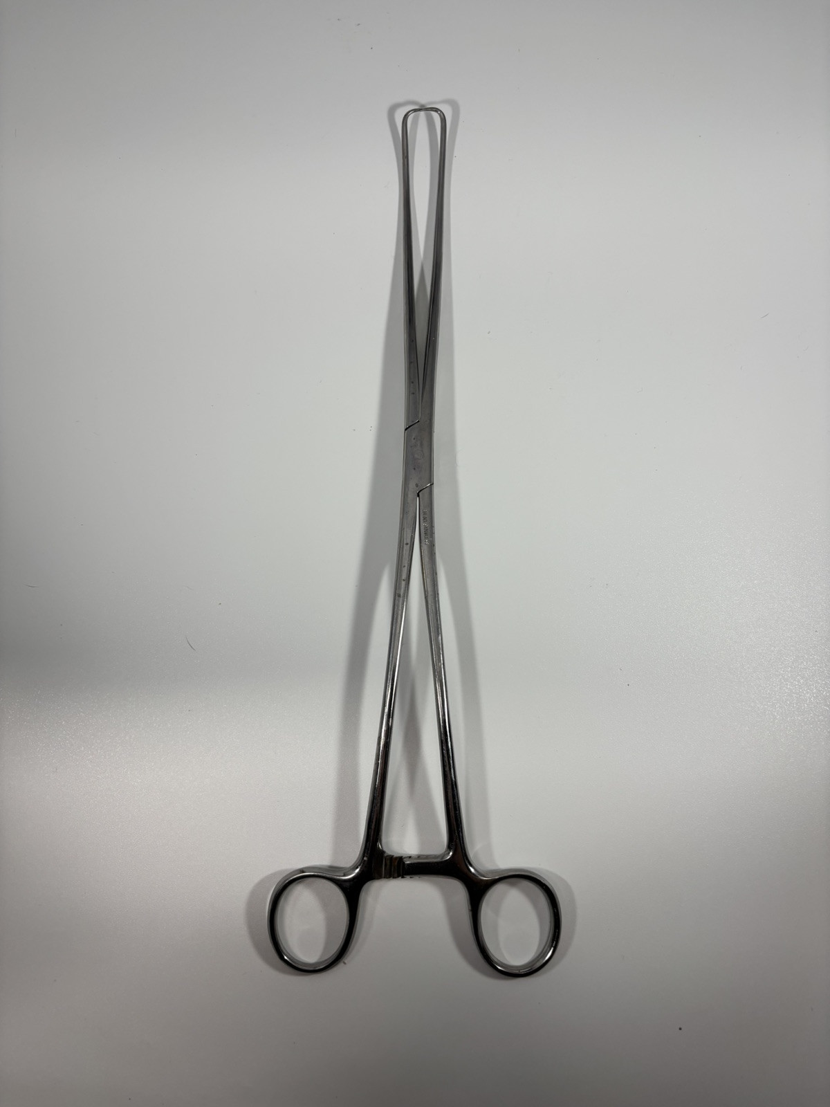 SKLAR 11″ Tenaculum Forceps Double Curved Straight Point Flat Tip Prongs Vintage