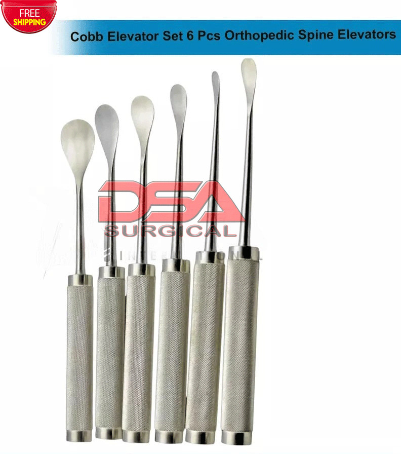 Cobb Elevator Set 6 Pcs – Best Orthopedic Spine Surgical Elevators Instruments