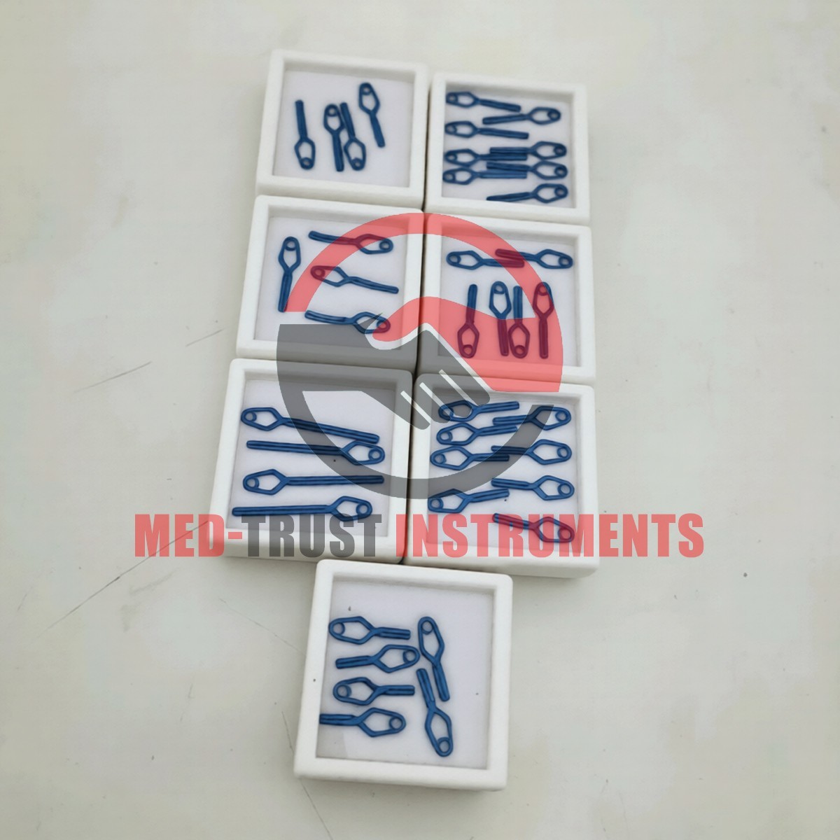 YASARGIL Aneurysm Titanium Clips Neurosurgery Instruments Set Of 40 PCS