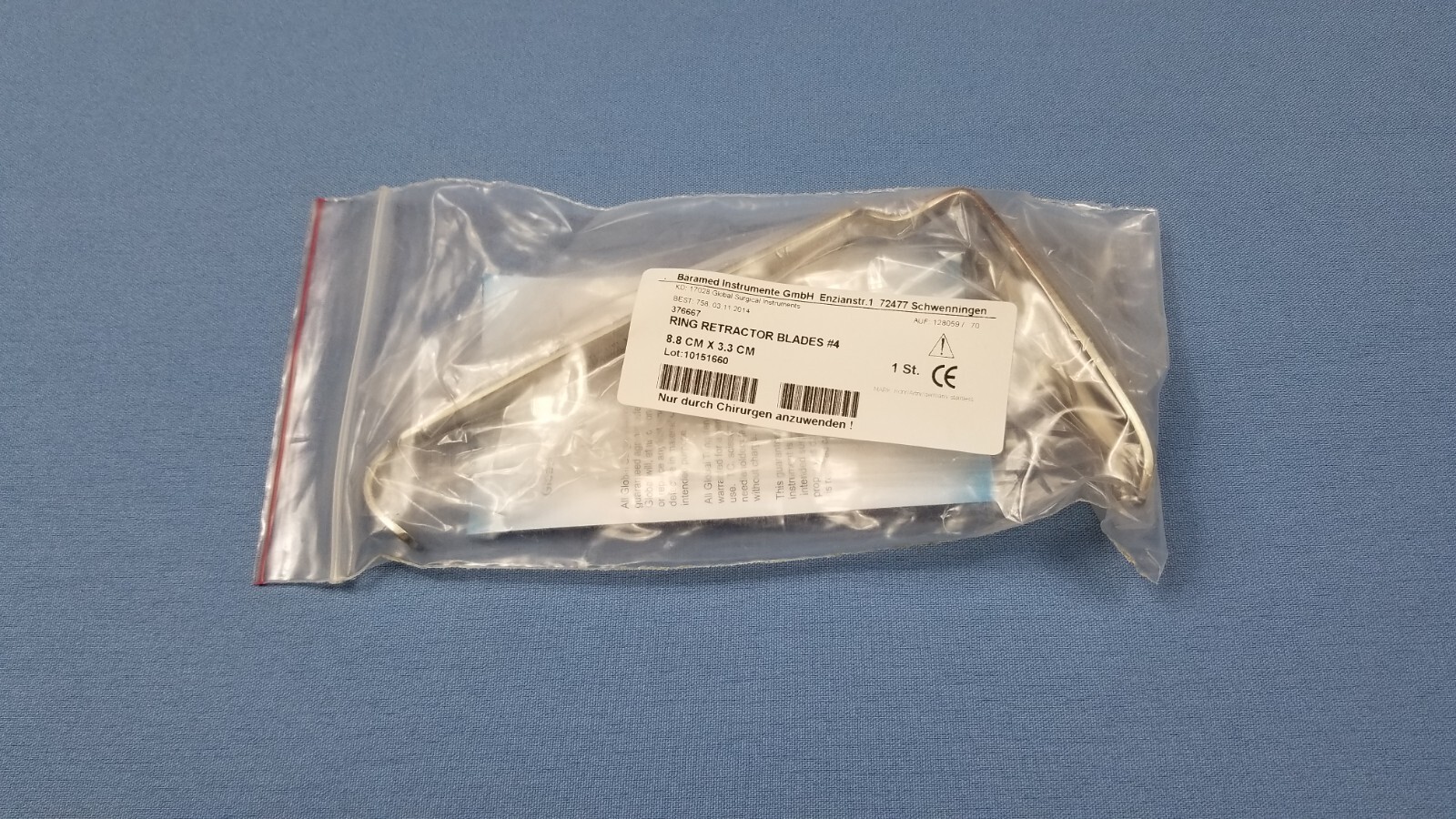 German Stainless Steel Ring Retractor Blades 376667