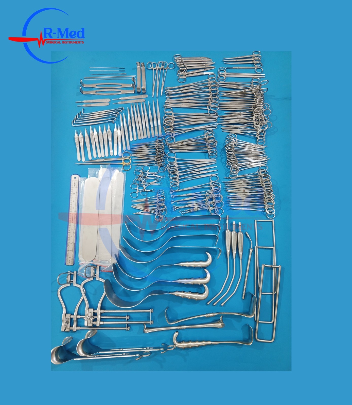 197 PCs Laparotomy Surgery Set Surgical Premium Quality Instruments