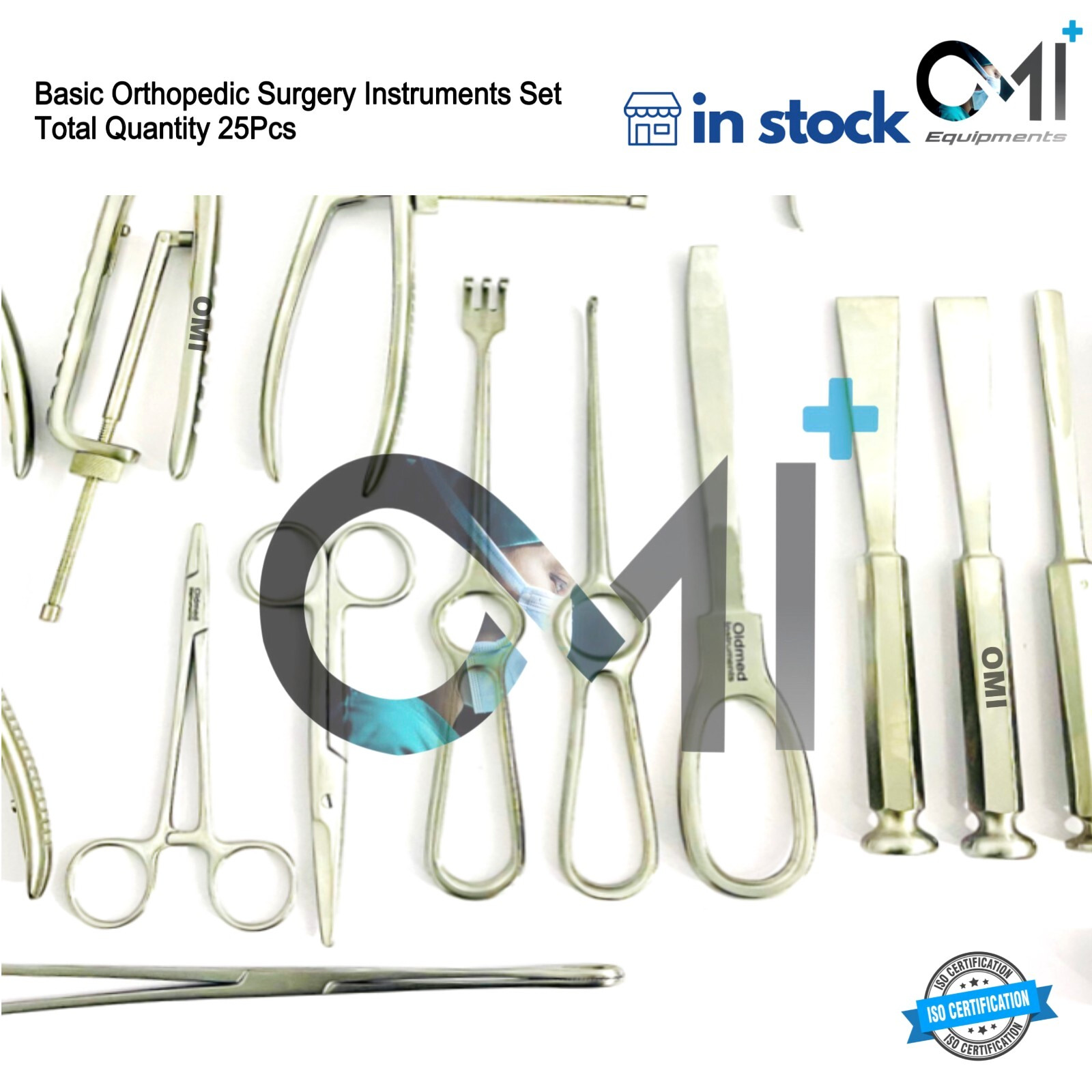 Basic Orthopedic Surgery Set of 25 Pcs Surgical Set Orthopedic instruments By OM