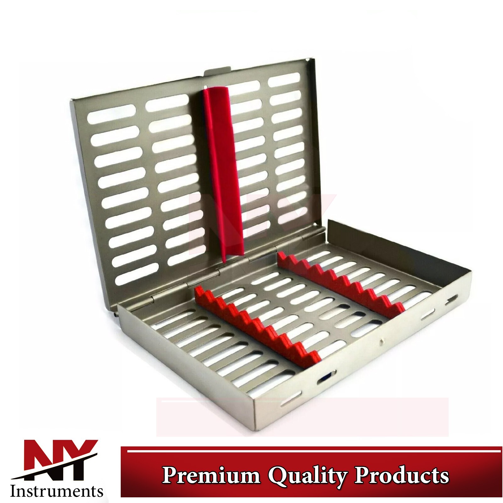 Dental Surgical Sterilization Box Tray Cassette For 10 Pcs Instruments