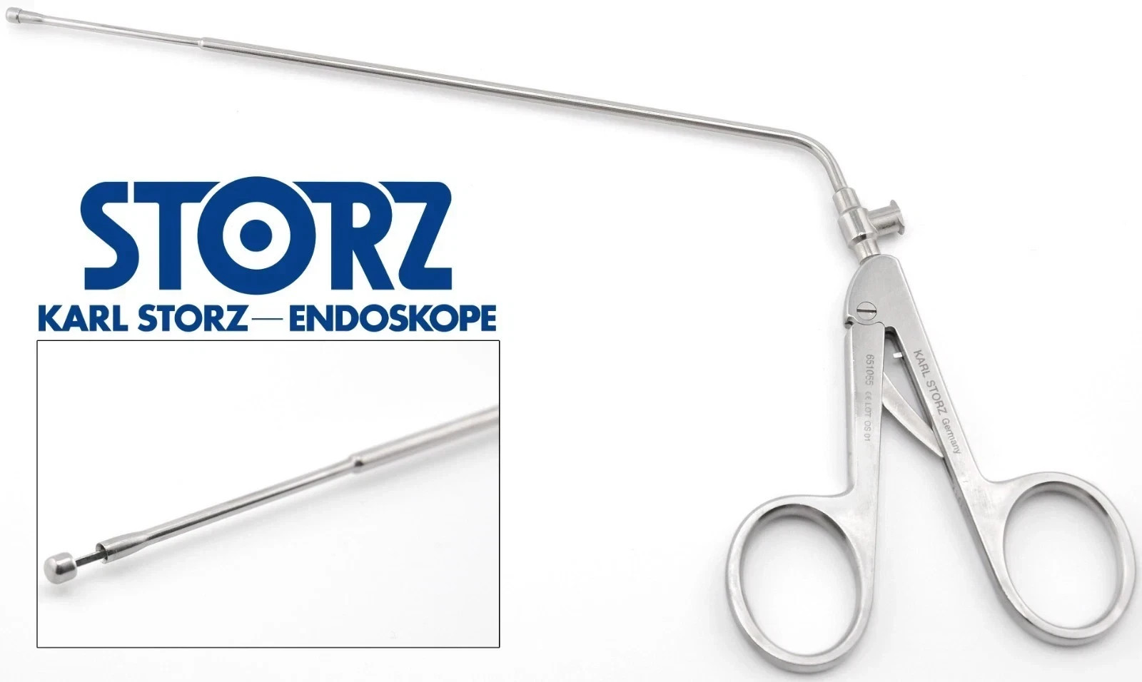 KARL STORZ 651055 Stammberger Straight Sinus Nasal Recess Punch Circular Cutting