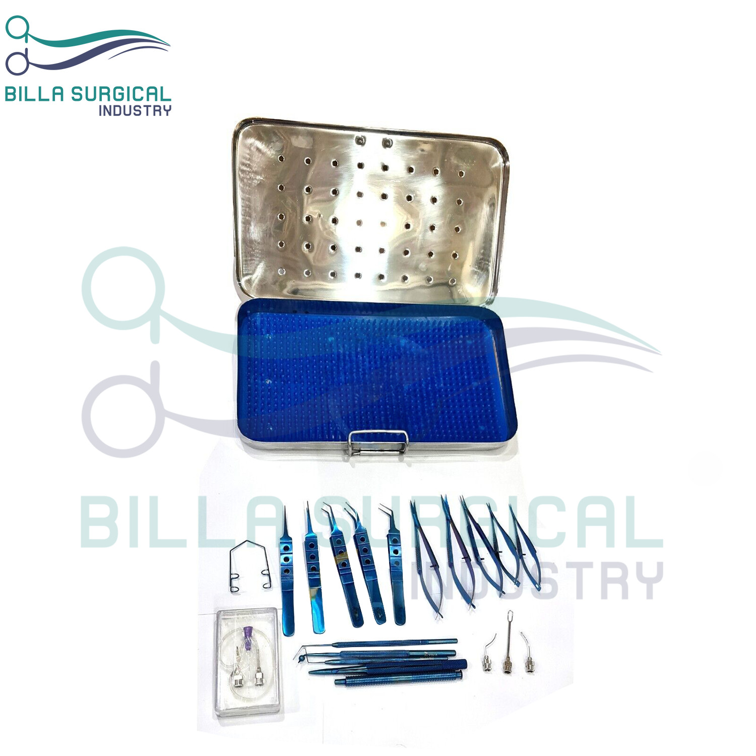 21 Pieces Titanium Cataract Set Eye Ophthalmic Surgical Instruments