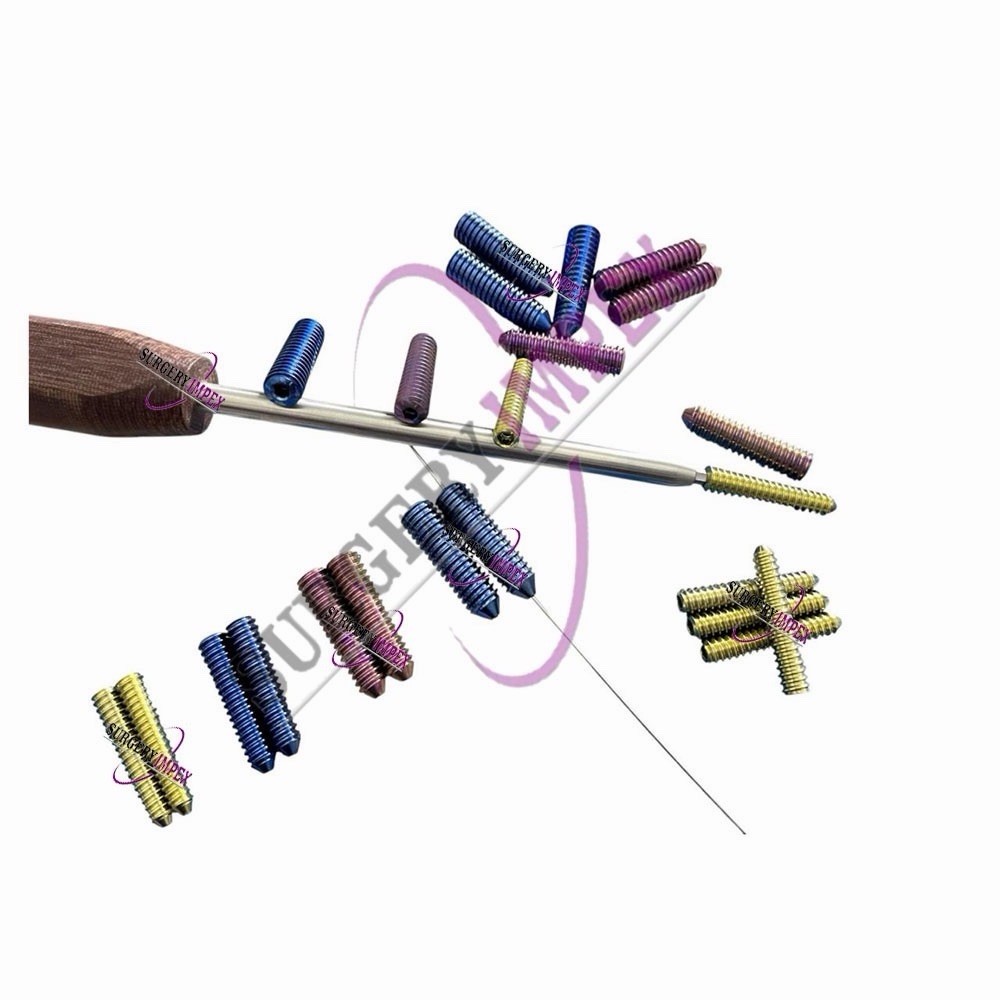 ACL Interference Screws Dia:10mm Length 20 to 35mm 51Pc Titanium grade 5