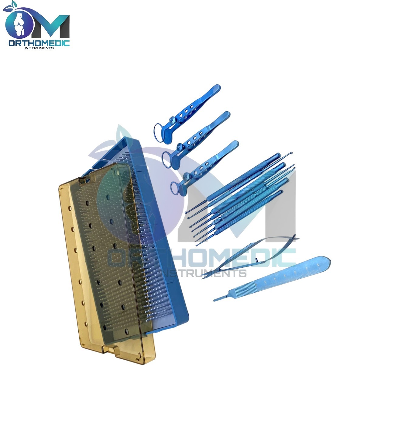Chalazion Curette Set Titanium Stainless Steel Ophthalmic Surgery Instrument Kit