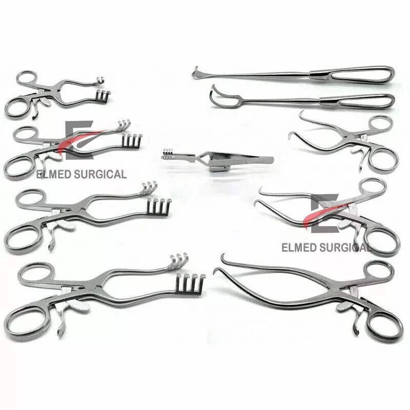 Surgical Veterinary Retractors Weitlaner Gelpi Instruments Set of 10 Pcs