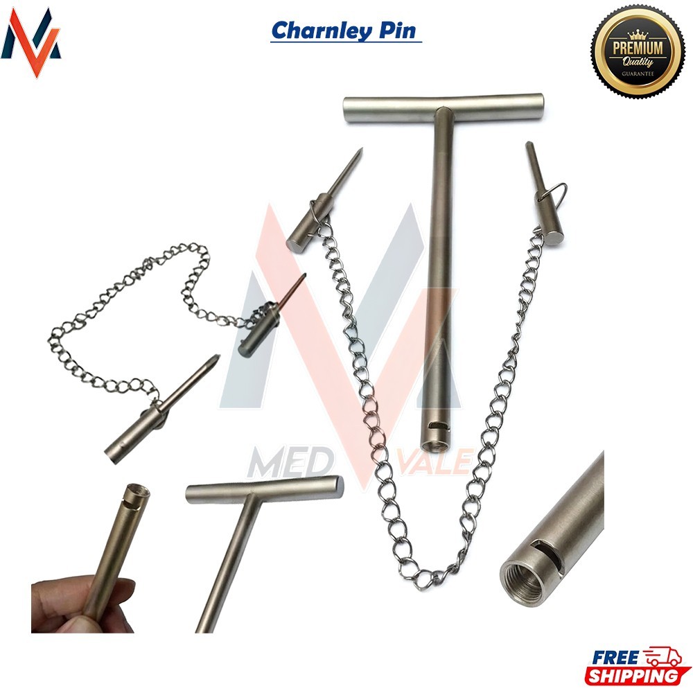 Charnley Pin Retractor Set Surgical Veterinary Orthopedic Instruments A+ Quality
