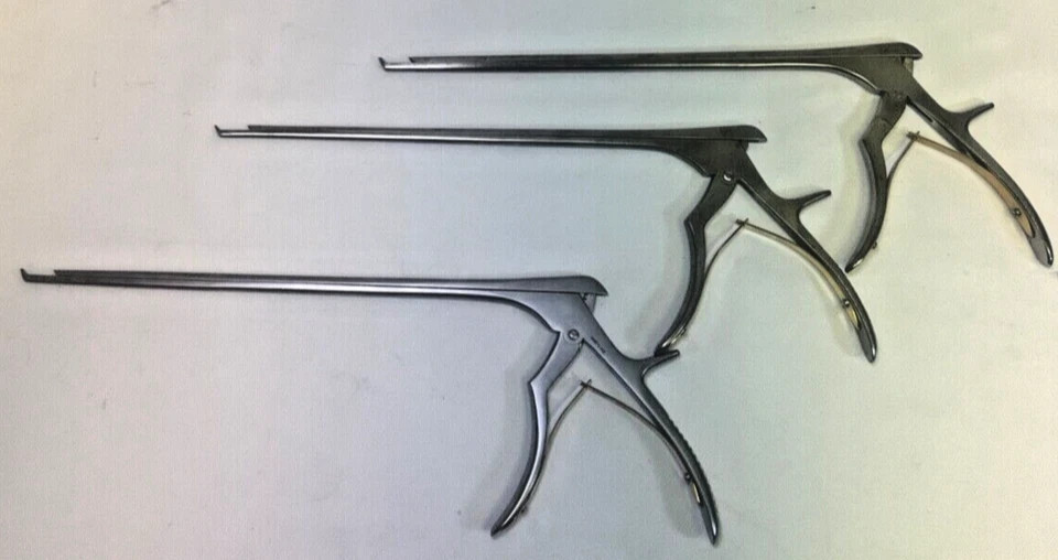 Set of 3 V. Mueller NL4071-112 113 114 40° Cervical Kerrison Rongeur 2-4mm 11.5