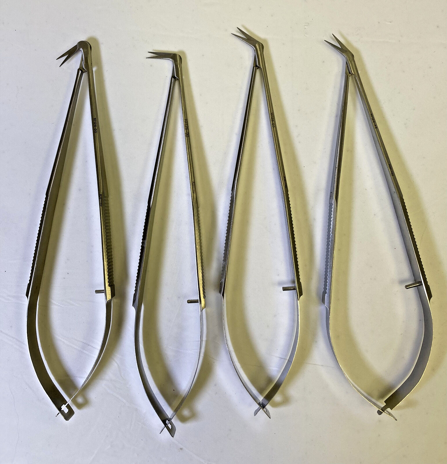 Set of 4 Princeton 45° 60° 90° 120 ° X 7” Cardiovascular Thoracic Scissors Sharp