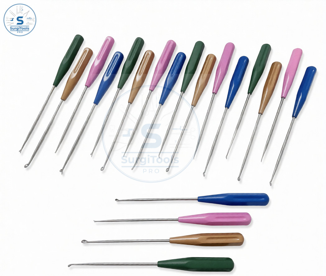 20 Pcs Cervical Spine Bone Curettes Set Orthopedic Surgical Instruments