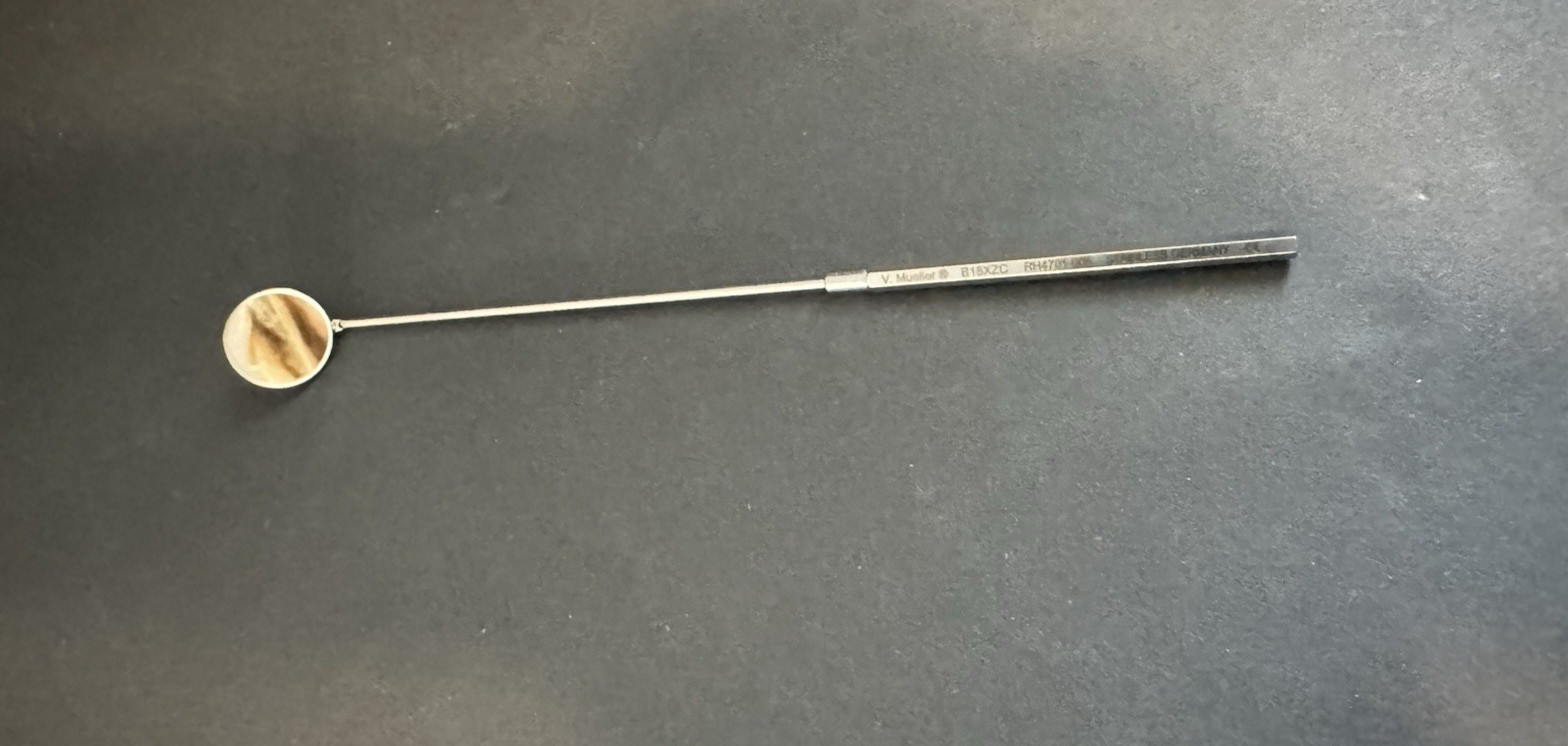Laryngeal Mirror Size 4 V Mueller RH4701-006 Stainless Steel Germany