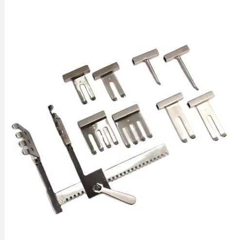 Ralph Orthopedic Manual Stainless Steel Retractor Set 10 Blades Durable Spine