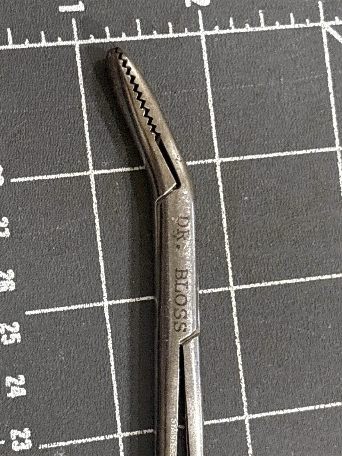 Medical Forceps 8 Inches Long Angled Tip