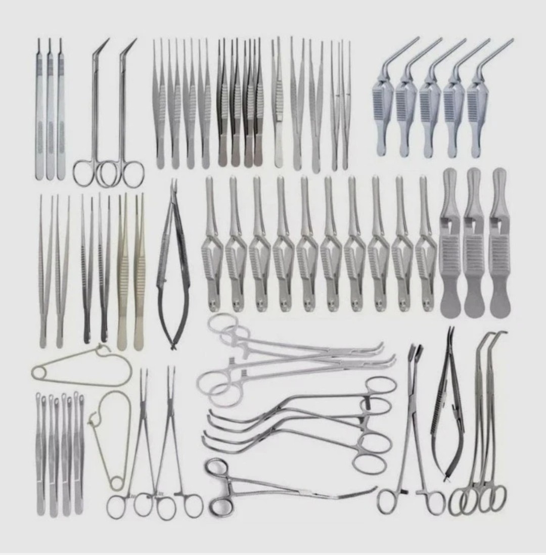 Major Vascular Surgery Specialty Surgical Instrument Set of 61 Pcs