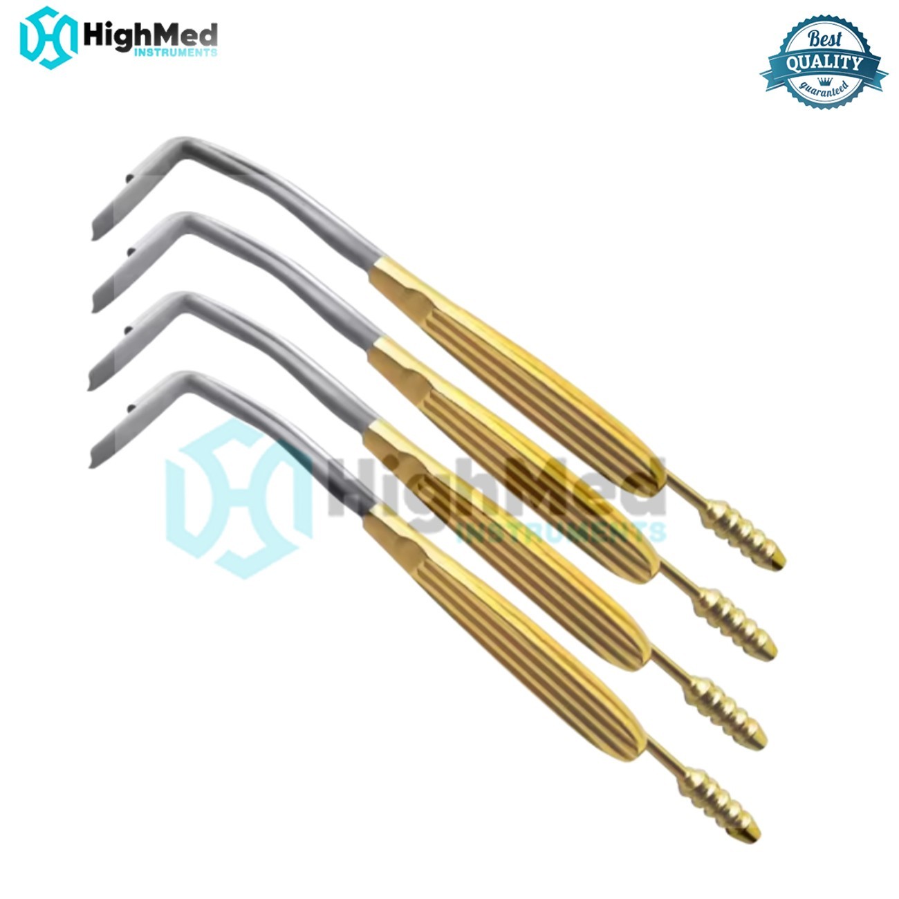 AUFRICHT Nasal Retractor set Blade 7×45, Length 18 Cm with Fiber Optic & suction