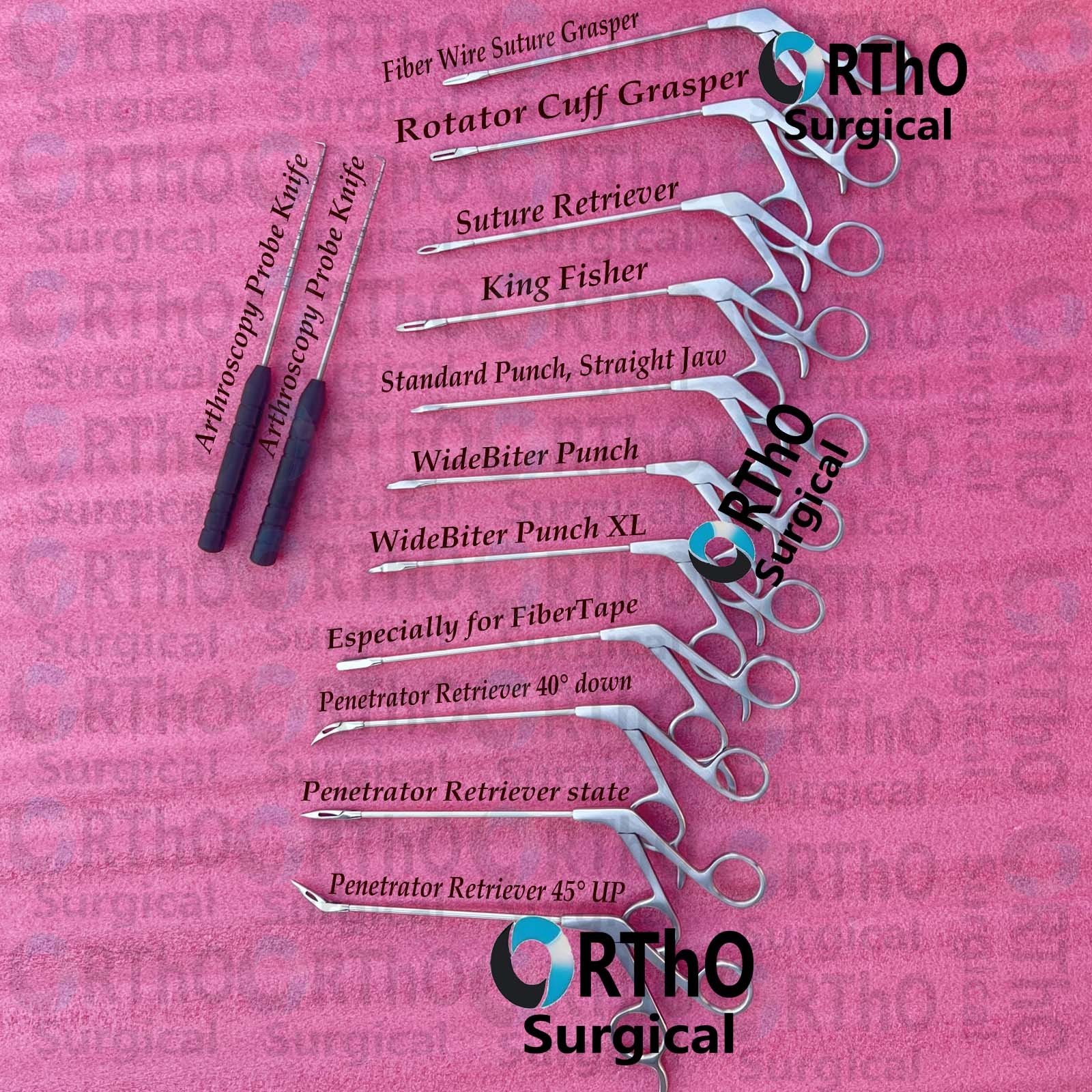 Arthroscopy Shoulder Surgery Instruments Set of 13 Pieces, German Quality