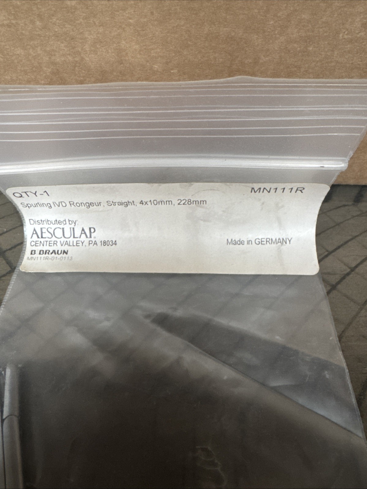 Aesculap – MN111R – Spurling IVD Stainless Steel, 4x10mm