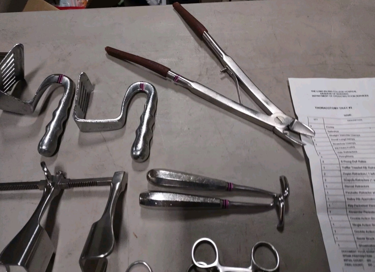 thoracotomy surgical tool lot Mixed brands Sklar Weck Mueller retractor Satinsky