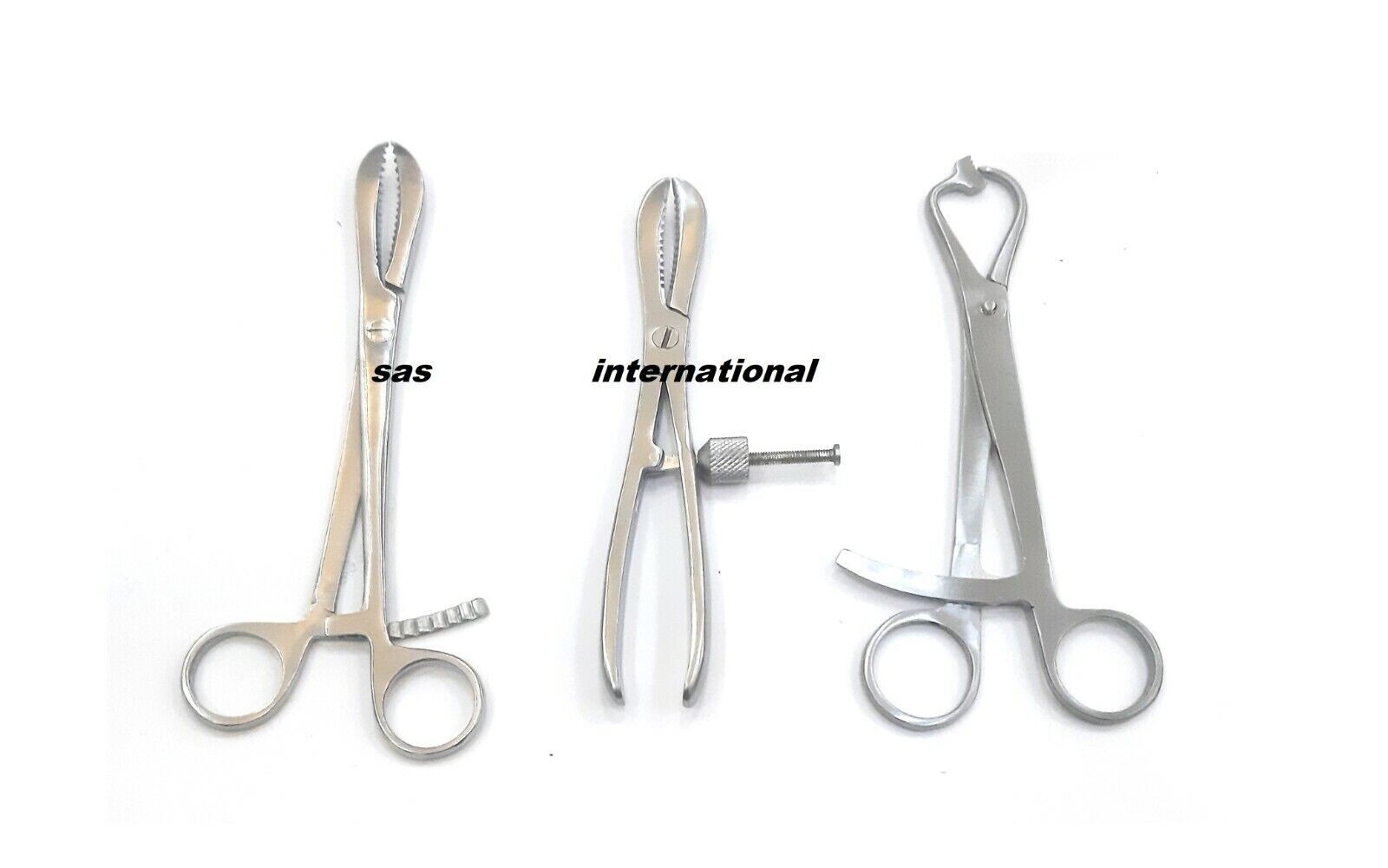 Orthopedic Bone Holding Forceps Combo of 3 pcs Surgical Instrument