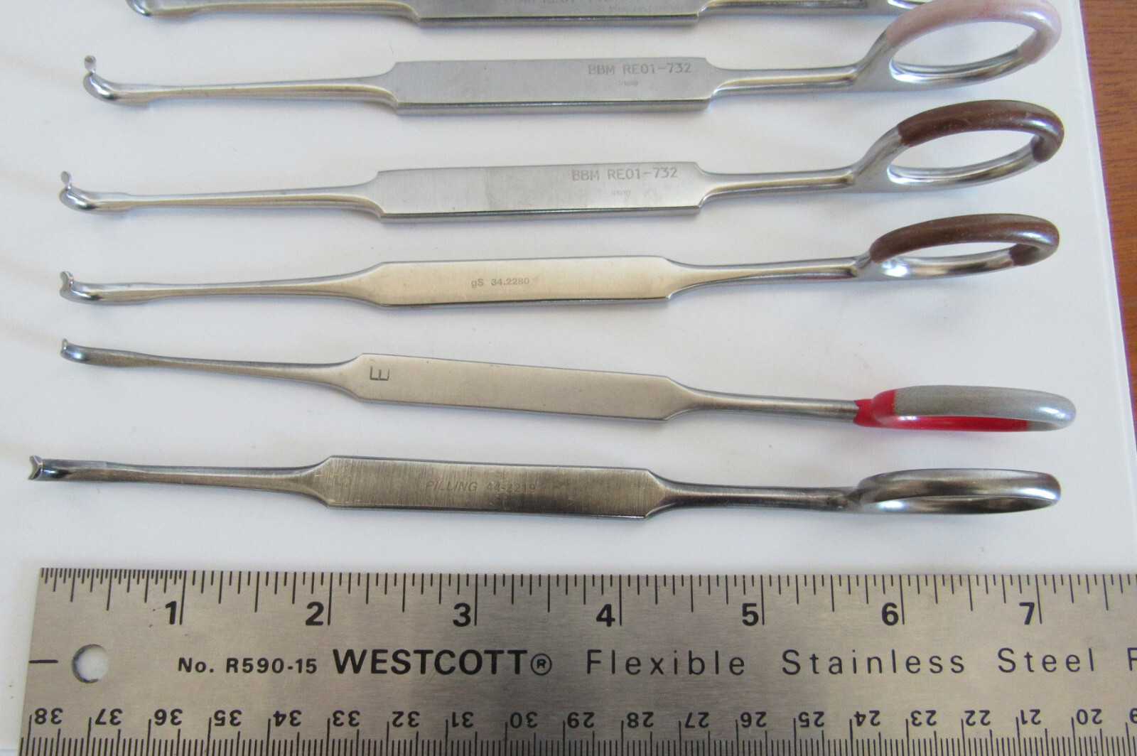 Lot of 8 GSource 34.2280 BBM RE01 Pilling 44-2219 Meyerding Finger Retractor