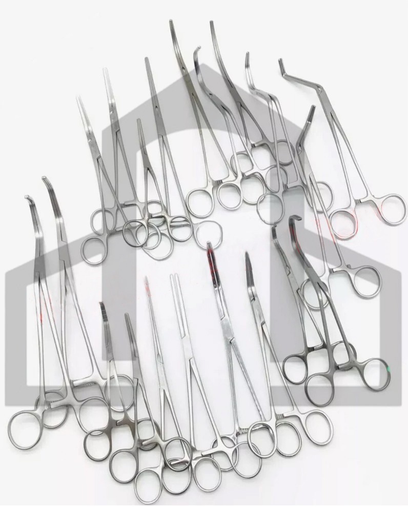 Vascular Clamps Surgery Instruments DEBAKY Surgical Instruments Set of 20 Pcs