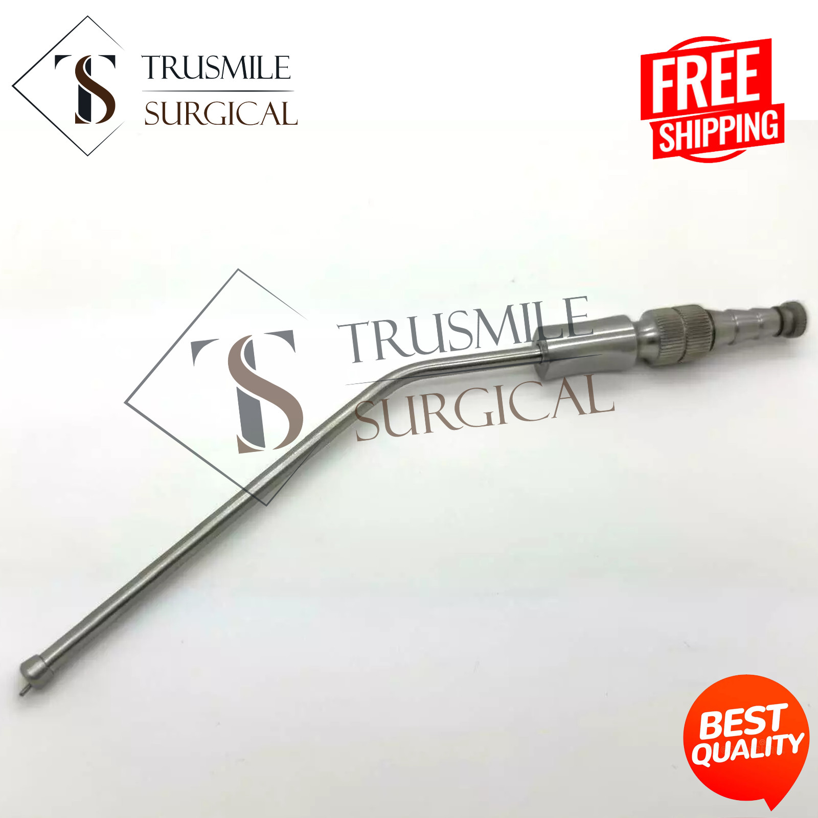 Frazier Suction Tube Atraumatic Tip 12FR Surgical ENT Instruments
