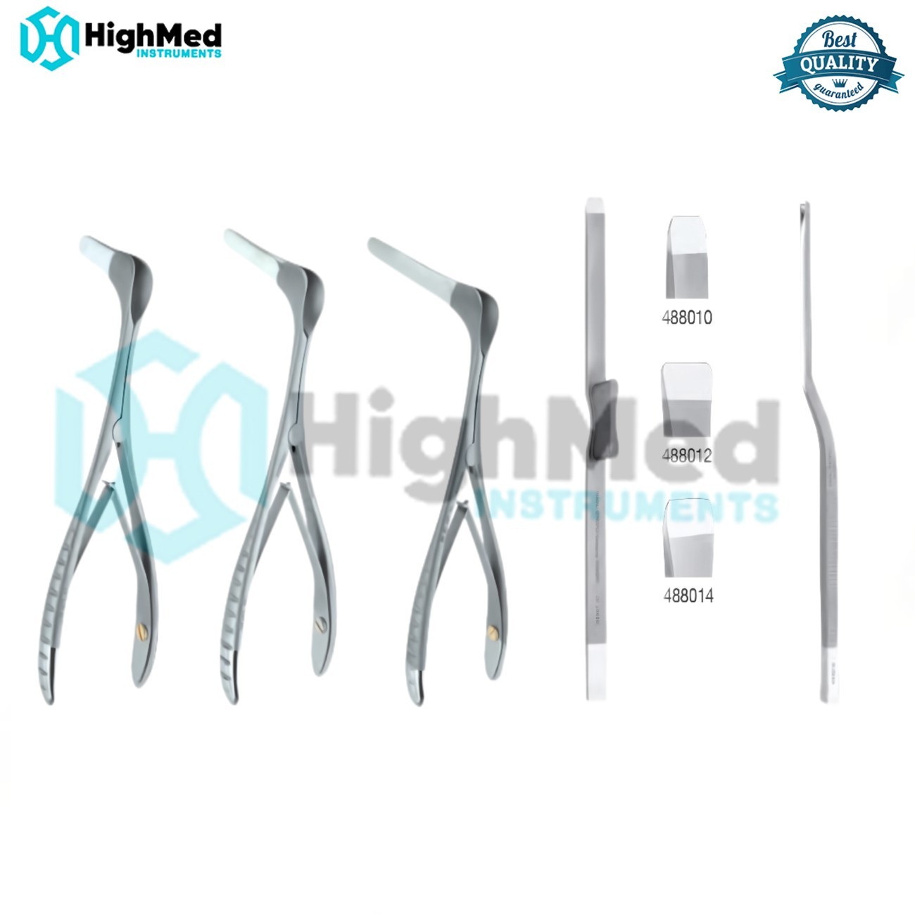 Instruments for Aesthetic Nose Plastic Surgery Speculum Osteotome Chisel Set 7Ps