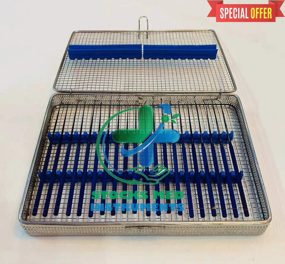 Rhoton Micro Dissector Expanded Titanium Coated In Steel Case CE 20 Pcs Set
