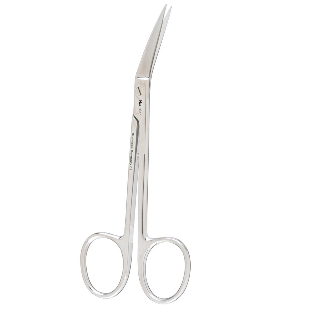 Set of 3 Plastic Surgery Scissors, .3/4″, Angled on Side, Sharp Tips, 1 Srtd Bld