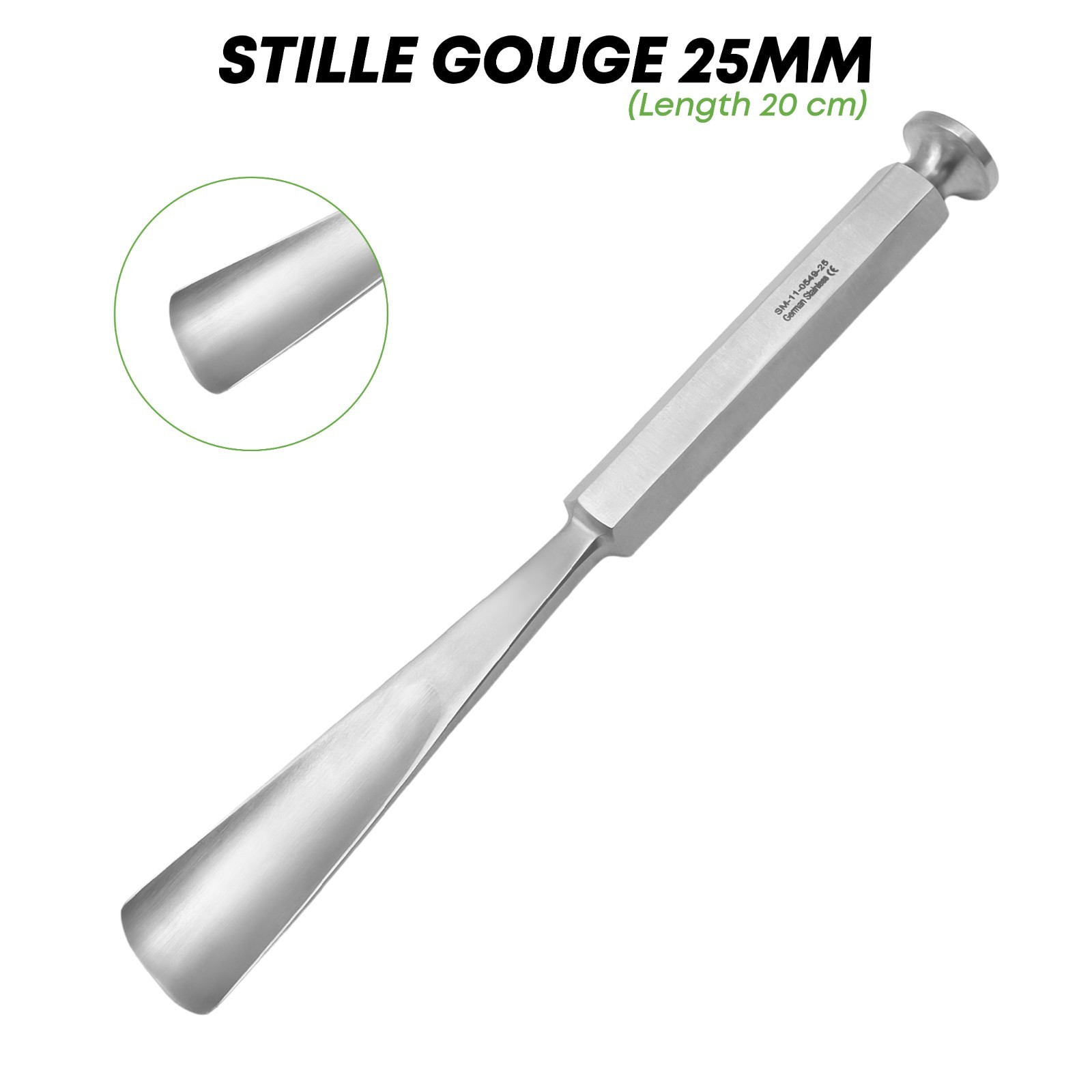 Stille Gouge 25 mm Blade 20 cm Orthopedic Instrument Stainless German Grade