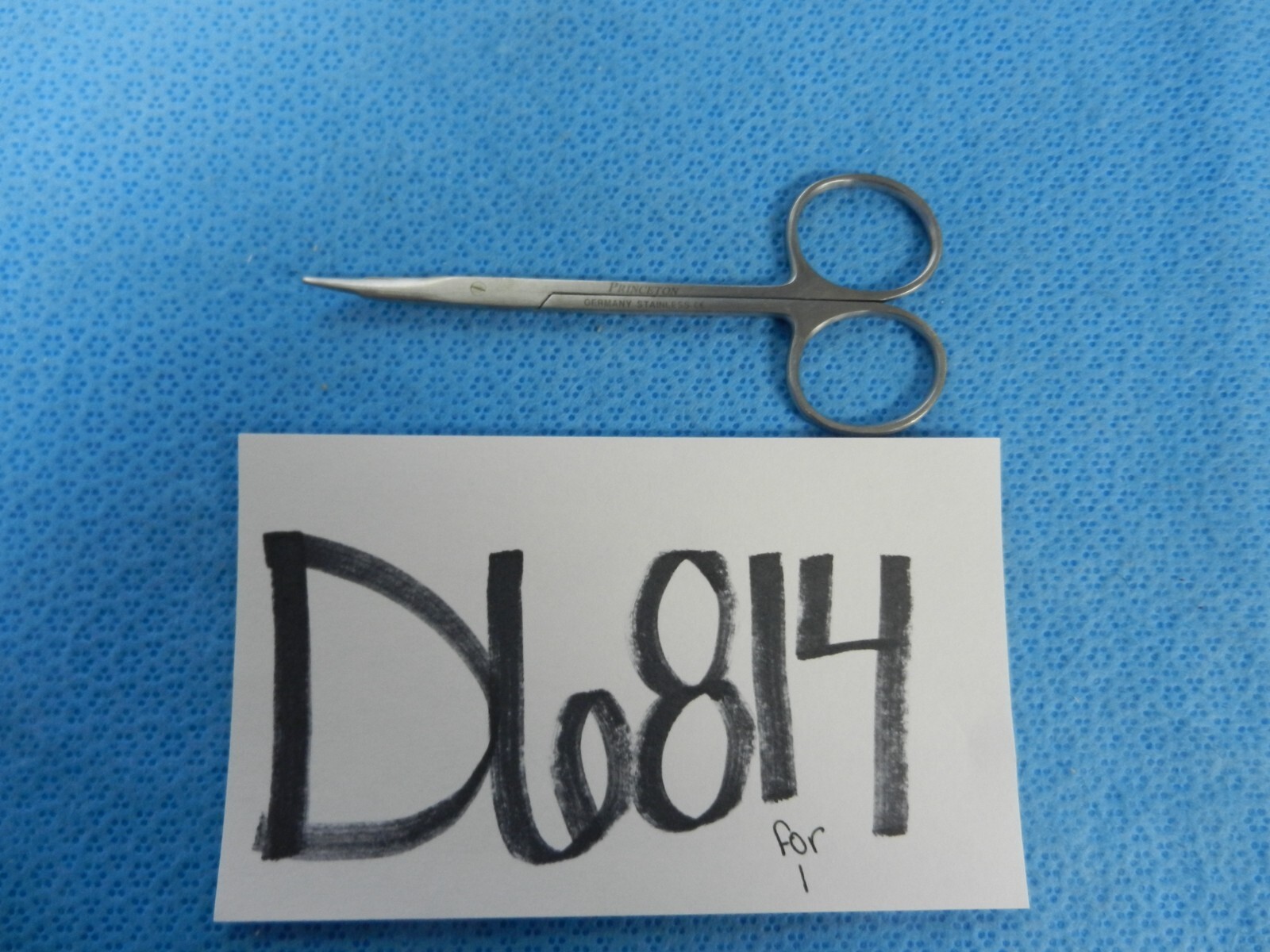 D6814 Princeton Stevens ENT Opthalmic Curved Surgical Scissors 11cm 09363-11
