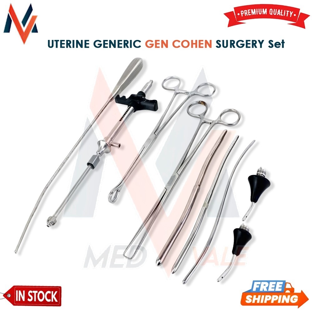 UTERINE GENERIC GEN COHEN SURGICAL SURGERY INSTRUMENT SET