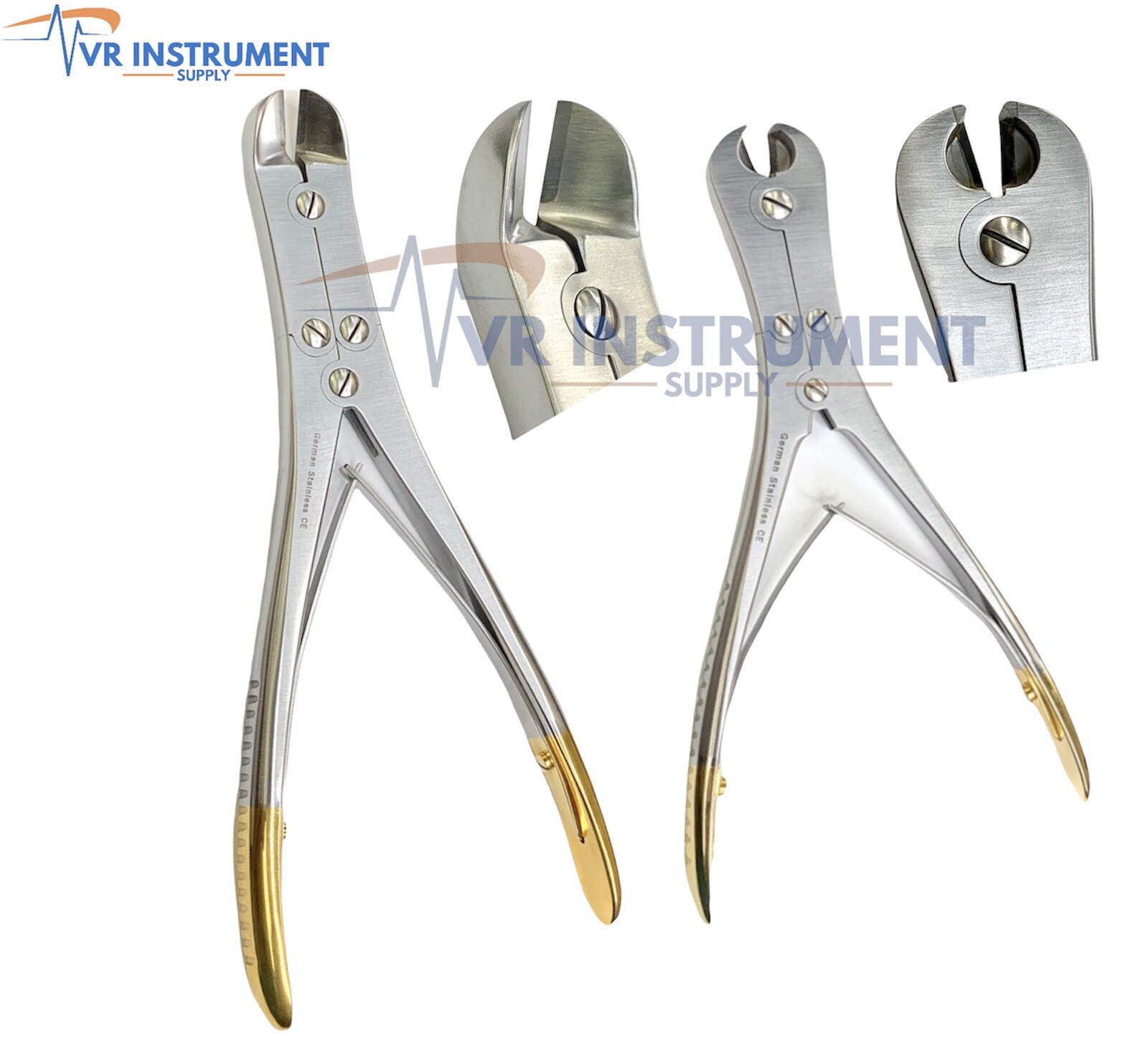 2 Pcs T/C Front & Side, Pin & Wire Cutter Surgical Orthopedic Tools Pliers 7″ 9”