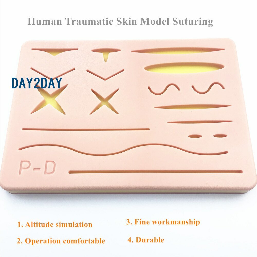 Skin suture model Training Pad Wound silicone suture Practice mat