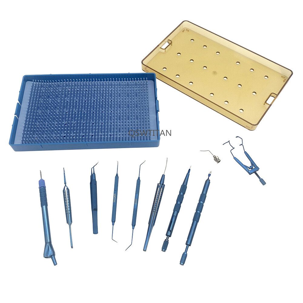 Micro Coaxial Set Diamond Knife Capsulorhexis Forceps Ophthalmic Instruments