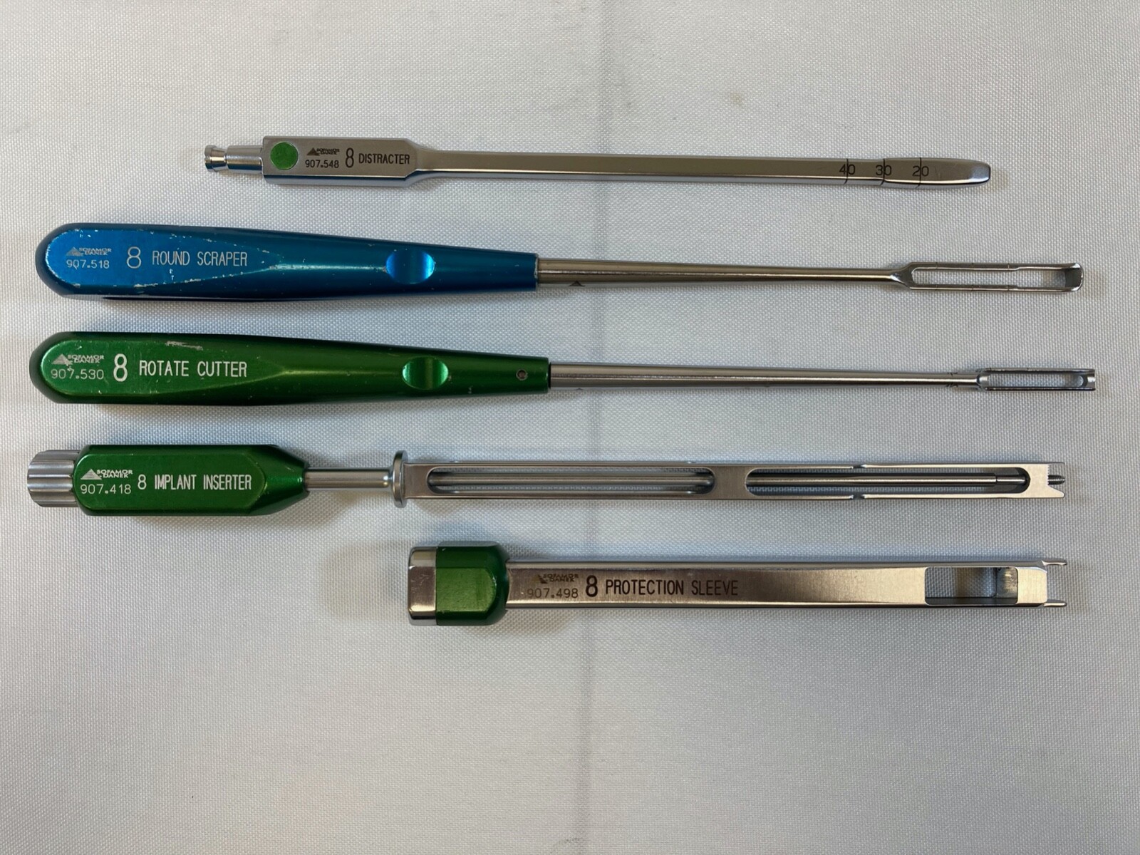 9 Piece Medtronic Sofamor Danek Stryker Spine Hardware Instrument Set w/ Case NS