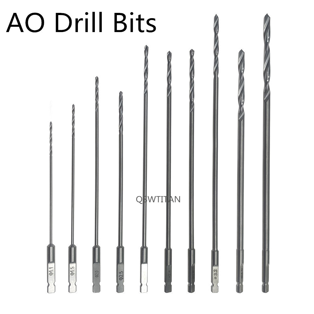 Bone Drill AO Quick Change Drilling bits Stainless Steel Orthopedic Instrument