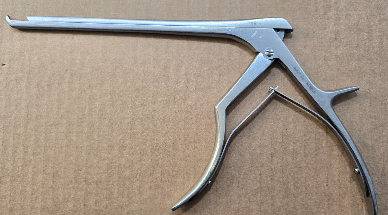 V.Mueller Orthopedic Kerrison Rongeurs 8″ shaft 5mm x 40* degree