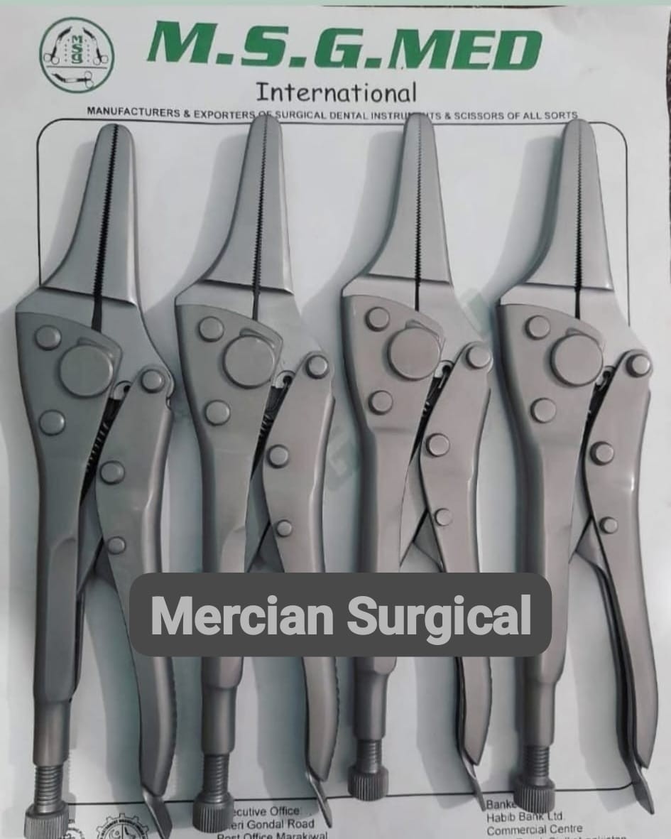 Orthopedic Needle Nose Locking Pliers 22cm 25cm 30cm Stainless Steel 3PCS Set