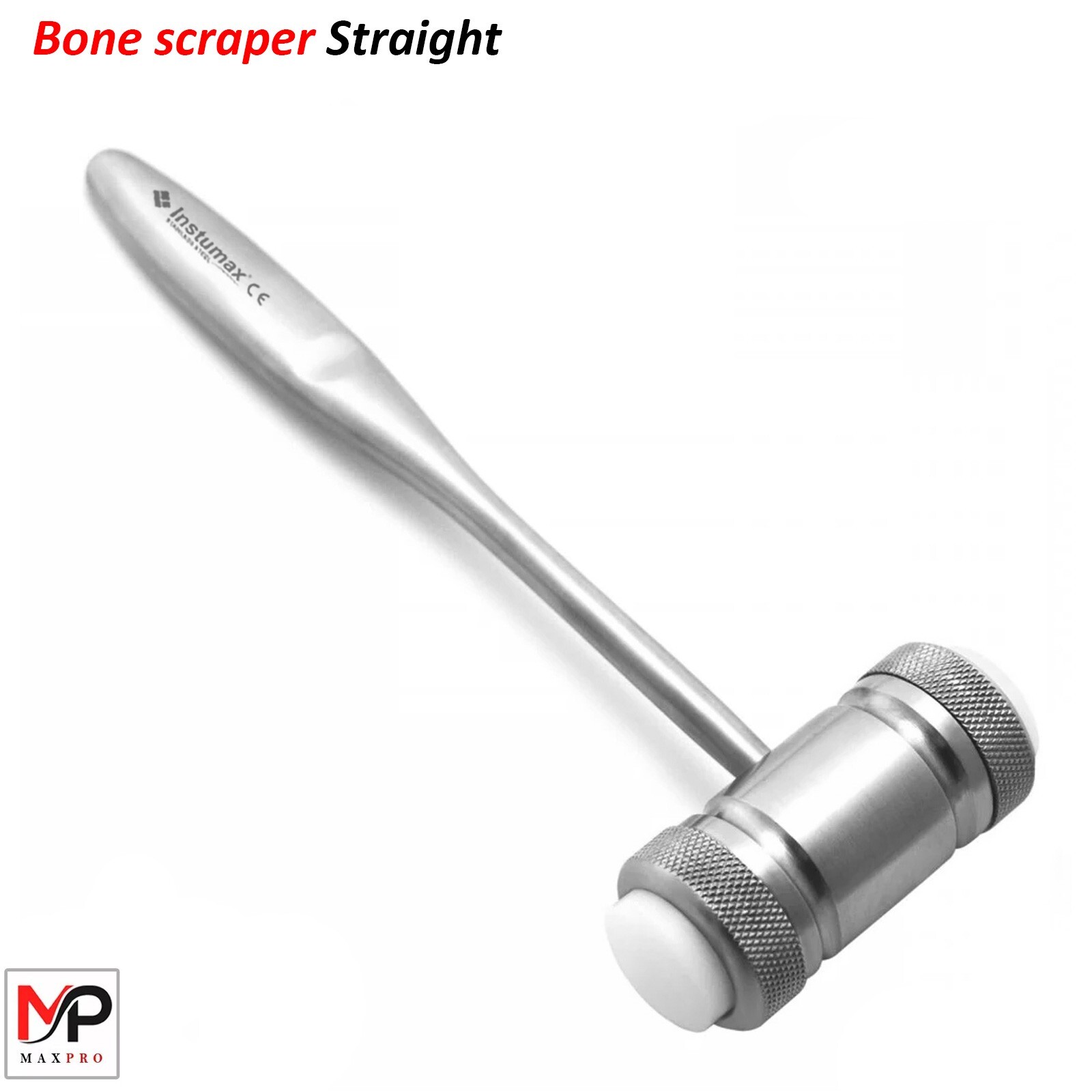 Dental Bone Mallet Hammer Bone Grafting Crusher Implant Surgery Mead Nylon Heads